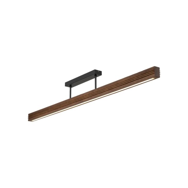 LED Deckenleuchte Holz Nuss 3000K L:120,5 cm Modern