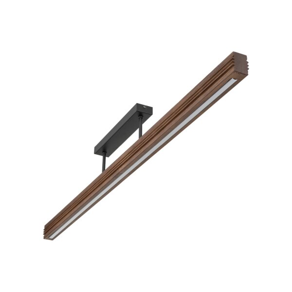 LED Deckenleuchte Holz Nuss 3000K L:120,5 cm Modern
