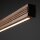 LED Deckenleuchte Holz Nuss 3000K L:120,5 cm Modern