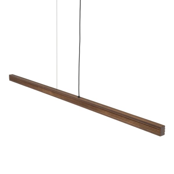 LED Pendelleuchte Holz Nuss 3000K L:160,5 cm Modern
