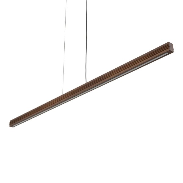 LED Pendelleuchte Holz Nuss 3000K L:160,5 cm Modern