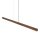 LED Pendelleuchte Holz Nuss 3000K L:160,5 cm Modern