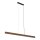 LED Pendelleuchte Holz Metall 3000K L:120,5 cm wohnlich