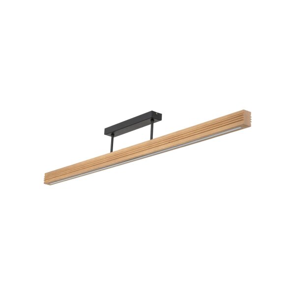 LED Deckenleuchte Holz Kiefer Metall 3000K 25W 120,5 cm