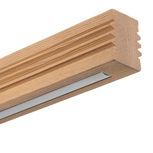 LED Deckenleuchte Holz Kiefer Metall 3000K 25W 120,5 cm