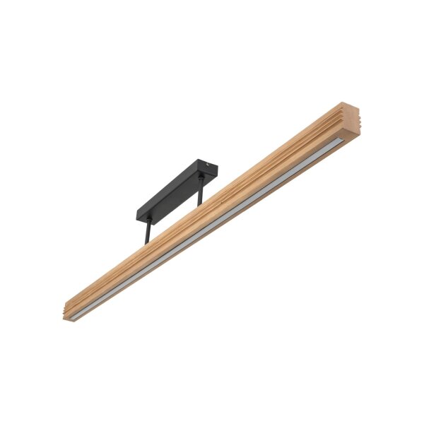 LED Deckenleuchte Holz Kiefer Metall 3000K 25W 120,5 cm