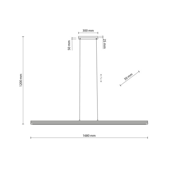 LED Pendelleuchte Holz Kiefer Schwarz 3000K 160,5 cm