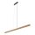 LED Pendelleuchte Holz Kiefer Schwarz 3000K 160,5 cm
