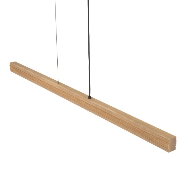 LED Pendelleuchte Holz Kiefer Metall 3000K 24W 120,5 cm