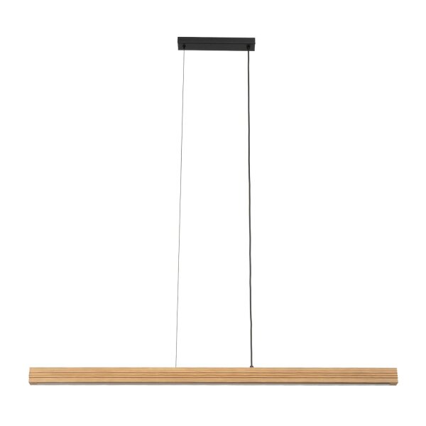 LED Pendelleuchte Holz Kiefer Metall 3000K 24W 120,5 cm