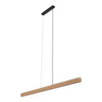 LED Pendelleuchte Holz Kiefer Metall 3000K 24W 120,5 cm
