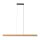 LED Pendelleuchte Holz Kiefer Metall 3000K 24W 120,5 cm