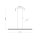 LED Pendelleuchte Holz Kiefer Metall 3000K 24W 120,5 cm