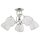 Deckenleuchte 5-flammig Glas Chrom Metall E14 L:57 cm