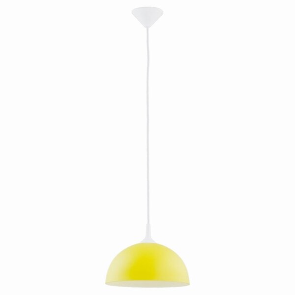 Pendelleuchte Glas Gelb E27 L:30 cm Schirm dekorativ