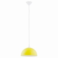 Pendelleuchte Glas Gelb E27 L:30 cm Schirm dekorativ
