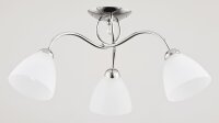 Deckenlampe blendarm 3-flammig Glas Chrom E27 B:58 cm