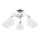 Deckenlampe blendarm 5-flammig Glas Chrom E27 L:61 cm
