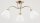 Deckenleuchte 3-flammig Metall Glas Messing E27 L:58 cm