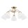 Deckenlampe 5-flammig Glas Metall Messing E27 B:61 cm