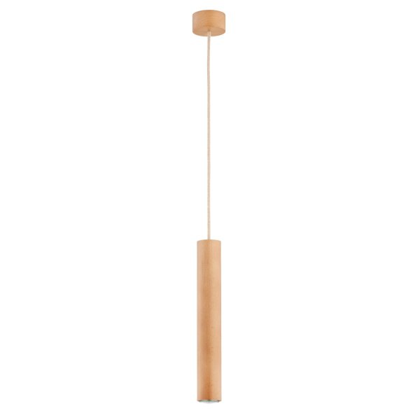 Hängelampe Holz GU10 B:8,5 cm Skandinavisch wohnlich