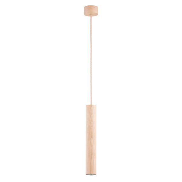 Hängelampe Holz GU10 B:8,5 cm wohnlich Skandinavisch