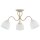 Deckenleuchte 3-flammig Metall Glas Beige E27 B:56 cm