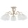 Deckenleuchte 5-flammig Metall Glas Beige E27 B:58 cm