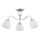 Deckenlampe 3-flammig Glas Chrom E27 B:58 cm Modern