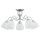 Deckenlampe blendarm 5-flammig Glas Chrom E27 B:63 cm