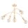 Deckenlampe 5-flammig Metall Gold E27 L:53 cm Retro