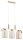 Pendelleuchte 3-flammig Glas Gold Orange E27 L:68 cm