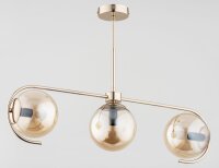 Deckenlampe 3-flammig Glas Gold Bernstein E14 H:47 cm