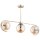 Deckenlampe 3-flammig Glas Gold Bernstein E14 H:47 cm
