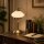 Tischlampe Glas Weiß Gold Metall E27 H:35 cm Modern