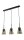 Elde Pendelleuchte Rauchglas 3xE27 ARAVAE Lampe