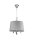H&auml;ngelampe AELUA Grau Chrom &Oslash;40cm Esstisch Lampe