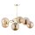Deckenlampe 6-flammig Glas Gold Bernstein E14 L:53 cm