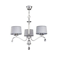 Kronleuchter AELUA Chrom Grau Ø74cm 3xE27 Esstisch