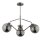 Deckenleuchte 3-flammig Rauchglas Metall E14 B:56 cm