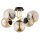 Deckenlampe 5-flammig Glas Gold Bernstein E14 B:65 cm