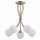 Deckenlampe 5-flammig Glas Metall Messing E14 B:43 cm