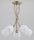 Deckenlampe 5-flammig Glas Metall Messing E14 B:43 cm