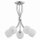 Deckenlampe 5-flammig Glas Metall Chrom E14 B:43 cm