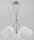 Deckenlampe 5-flammig Glas Metall Chrom E14 B:43 cm