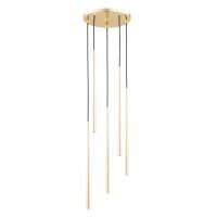 H&auml;ngelampe blendarm 5-flammig Gold G9 L:30 cm Modern