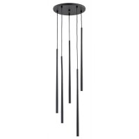 Pendelleuchte 5-flammig Schwarz G9 L:30 cm dekorativ