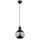 Hängelampe blendarm Glas Schwarz E27 L:20 cm Modern