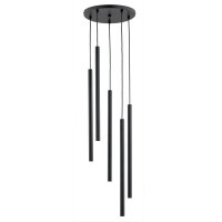 Pendelleuchte Schwarz 5-flammig G9 L:30 cm dekorativ