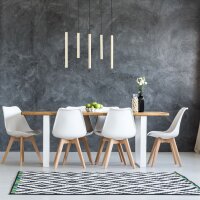 Hängelampe 5-flammig Gold G9 L:60 cm Modern Zylinder